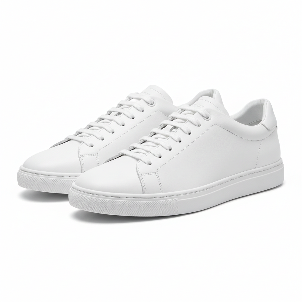 Classic White Leather Sneakers