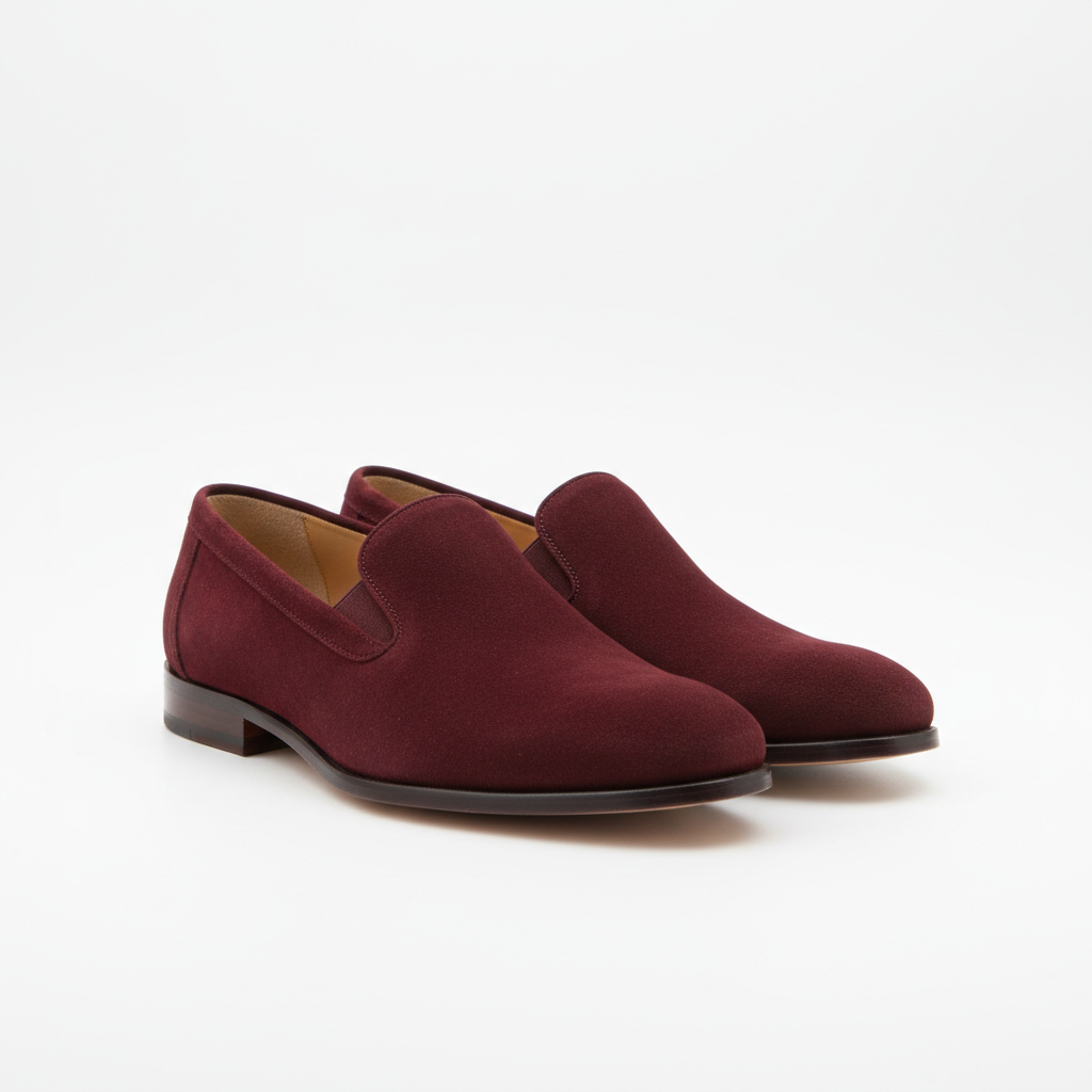 Suede Slip-On Loafers