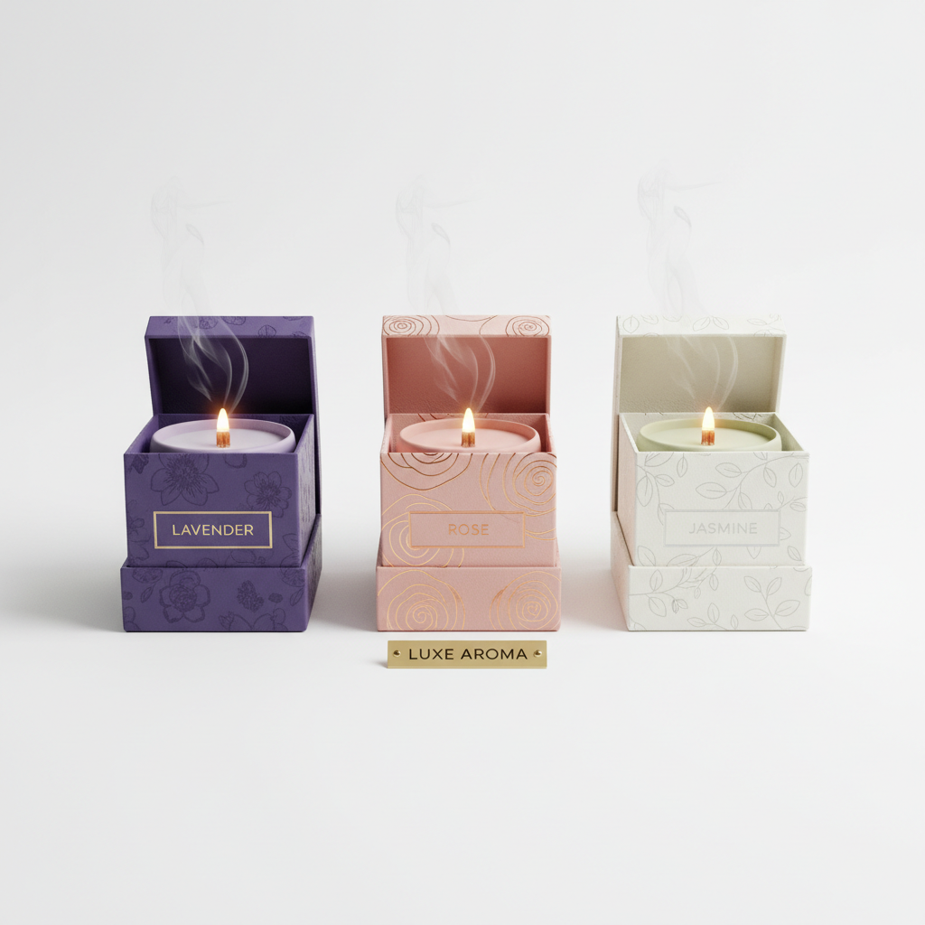 Floral Candle Gift Set